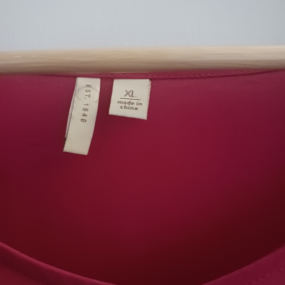 Cato • Women's Magenta Pink High-Low Puff Sleeve Tunic Top - Picture 7 of 14